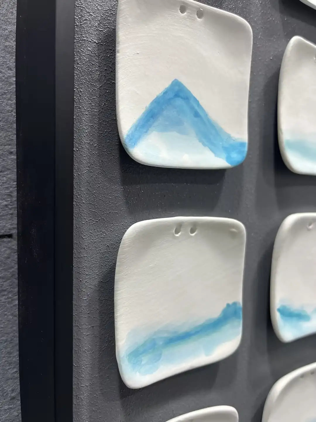 Ceramic Hand Painted Wall Art Vertical Design | Art Smiley Decor UAE