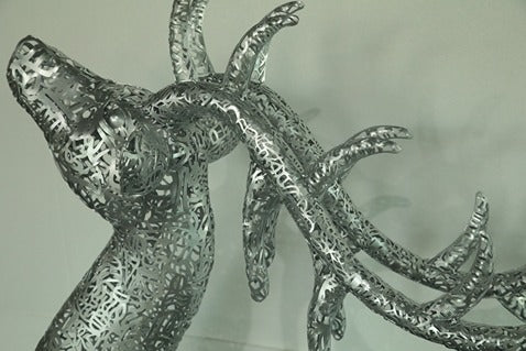 Antler Metal Led Sculpture artistic sculpture by Artsmiley
