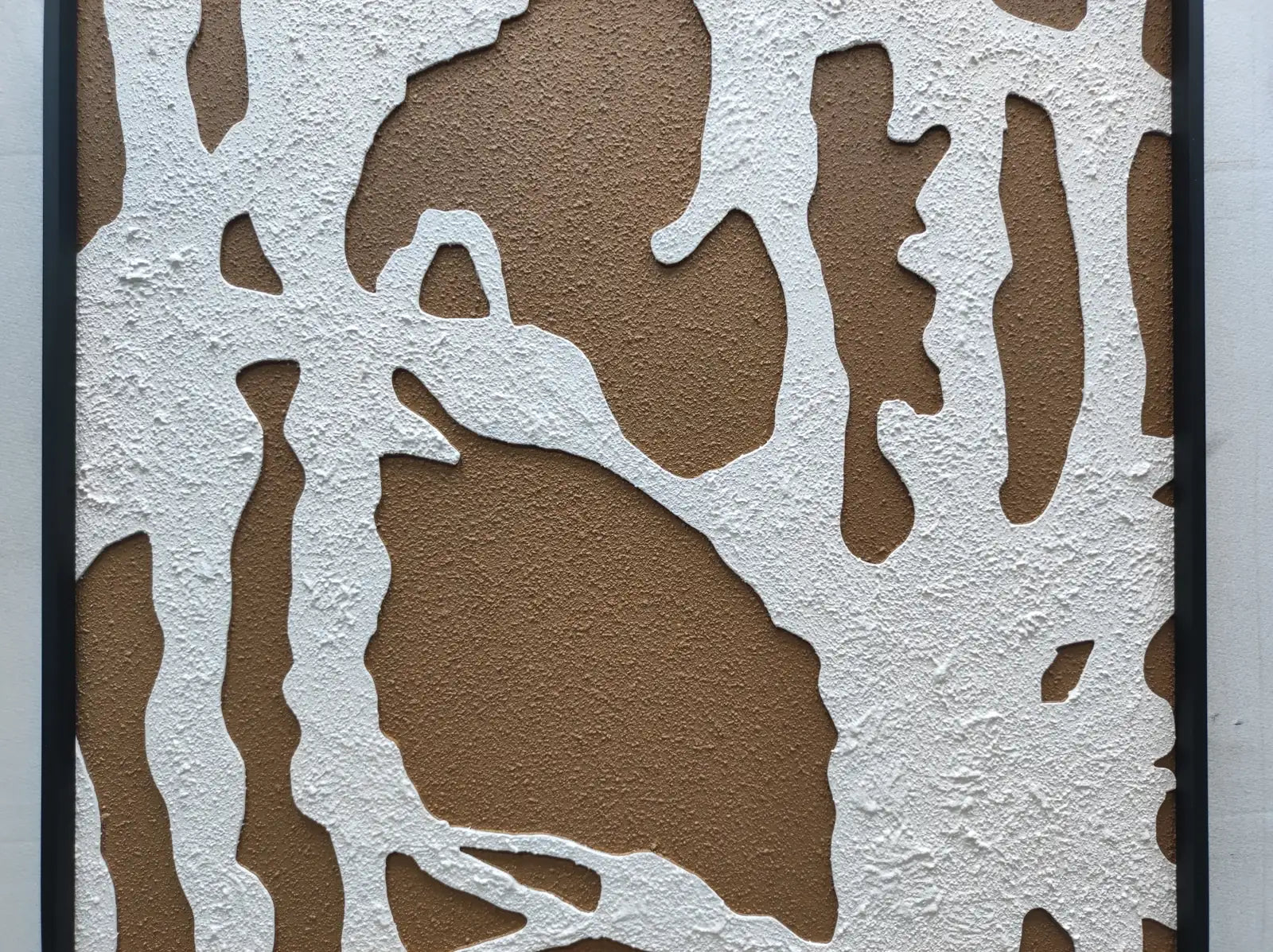 Birch Wood Carving Hand Painted Wall Art Vertical Design | Art Smiley Decor UAE