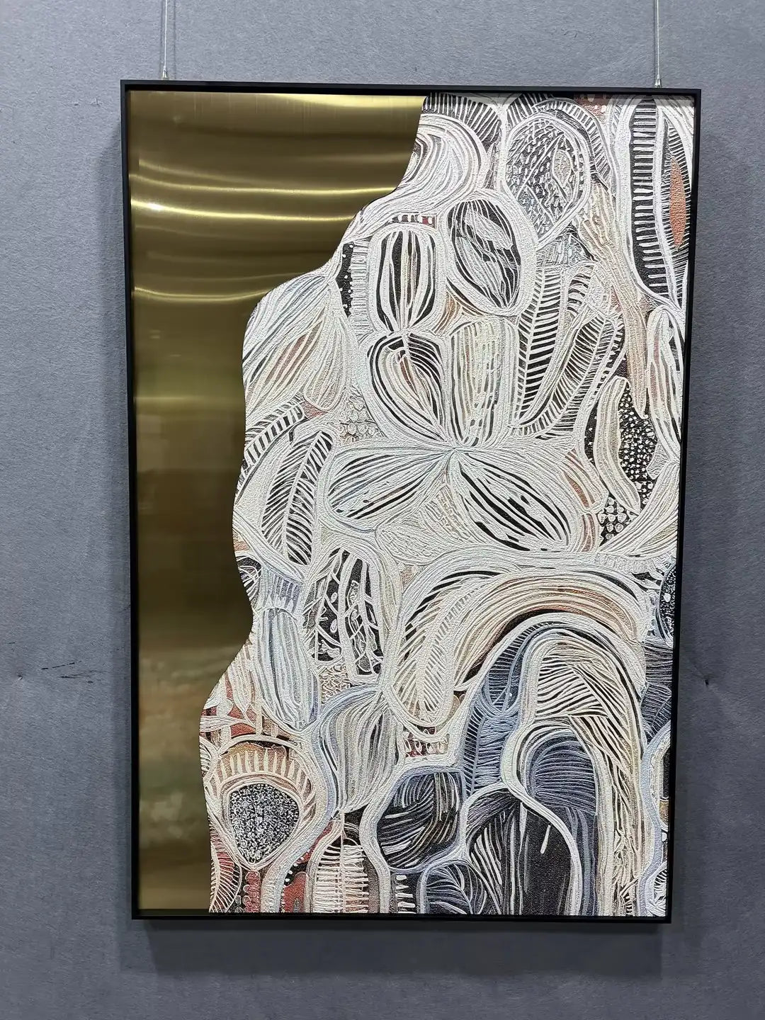 Precision Modern Decorative Wall Art Vertical Design | Art Smiley Decor UAE