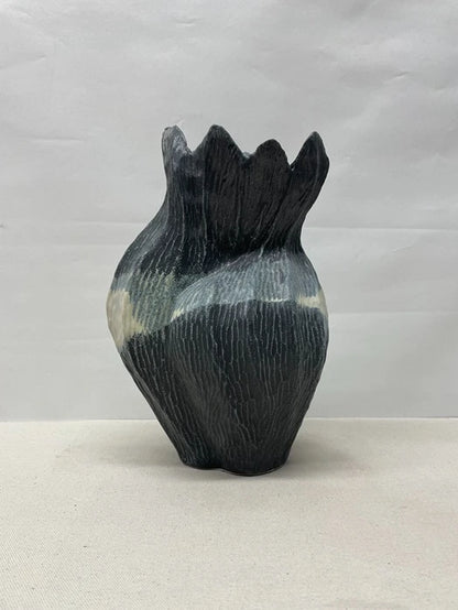 Dark Petal Ceramic Vase