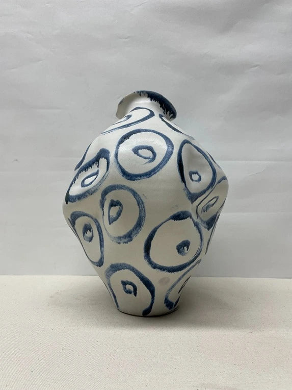 Spiral Pattern Ceramic Vase