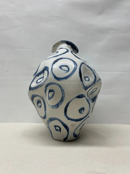 Spiral Pattern Ceramic Vase