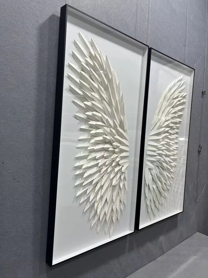 Layered Paper Art Contemporary Wall Decor Vertical Design | Art Smiley Decor UAE