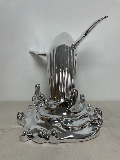 Bird Splash Resin Sculpture artistic sculpture by Artsmiley