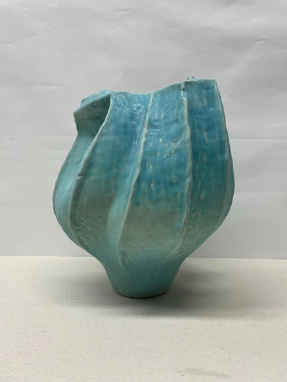 Jade Petal Ceramic Vase
