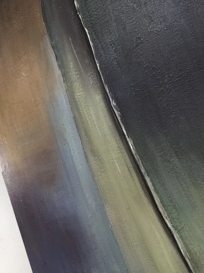 Rough Hand Painted Abstract Wall Art Vertical Design | Art Smiley Decor UAE