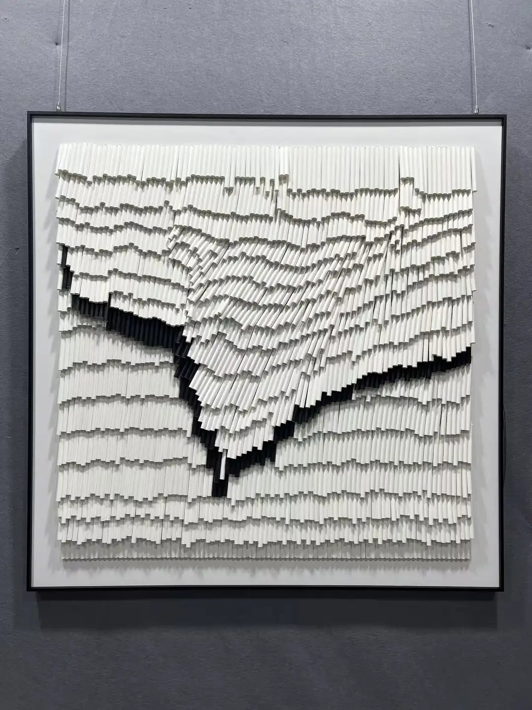 Textured Paper Art Contemporary Wall Decor Square Design | Art Smiley Decor UAE