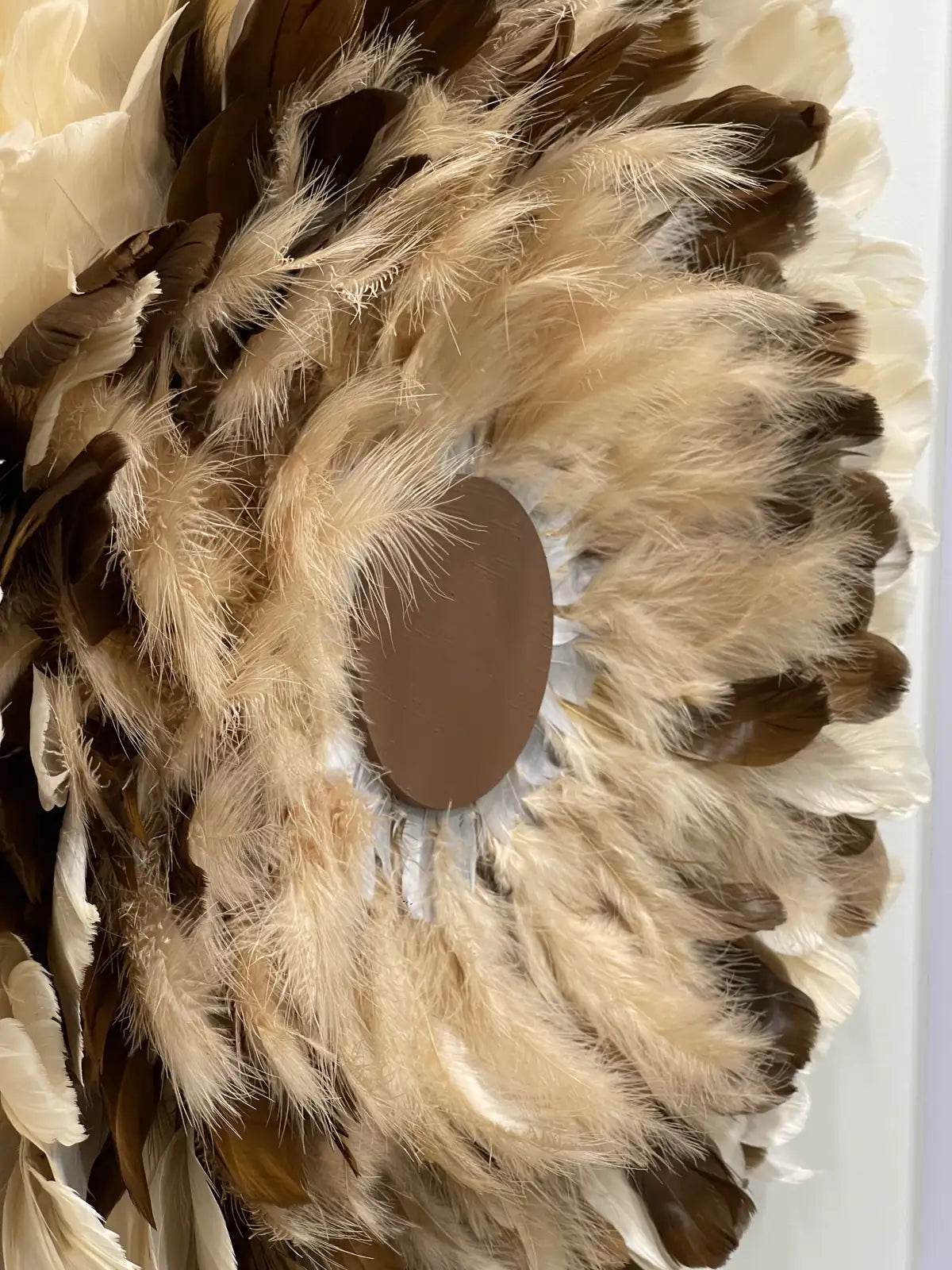 Plume Feather Texture Contemporary Wall Art Square Design | Art Smiley Decor UAE