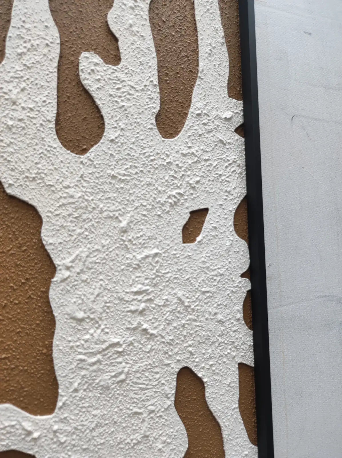 Birch Wood Carving Hand Painted Wall Art Vertical Design | Art Smiley Decor UAE