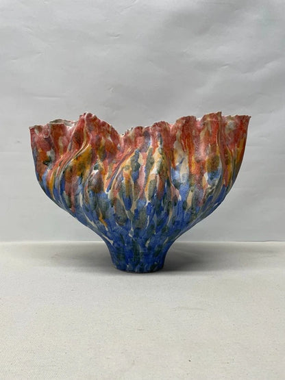 Scalloped Shell Ceramic Bowl