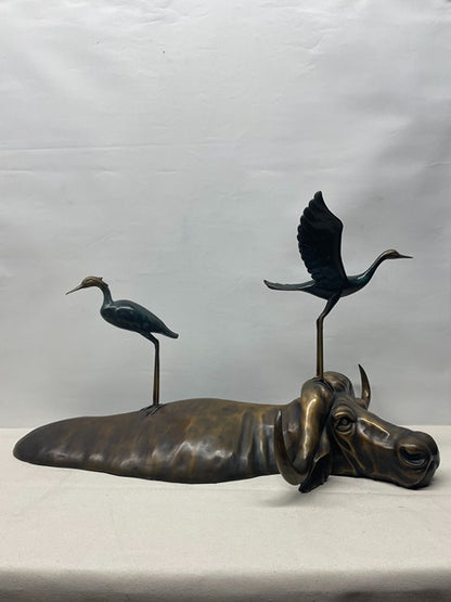 Birds Branch Bronze Sculpture artistic sculpture by Artsmiley