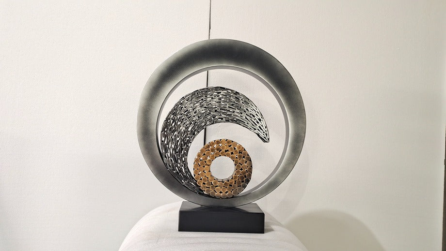 Metal Ring Sculpture