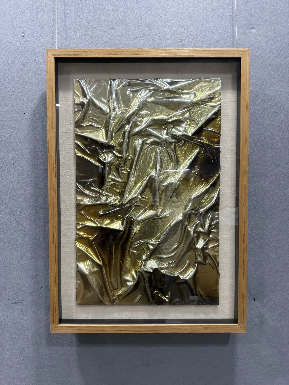 Lacquered Leather Texture Abstract Wall Decor Vertical Design | Art Smiley Decor UAE