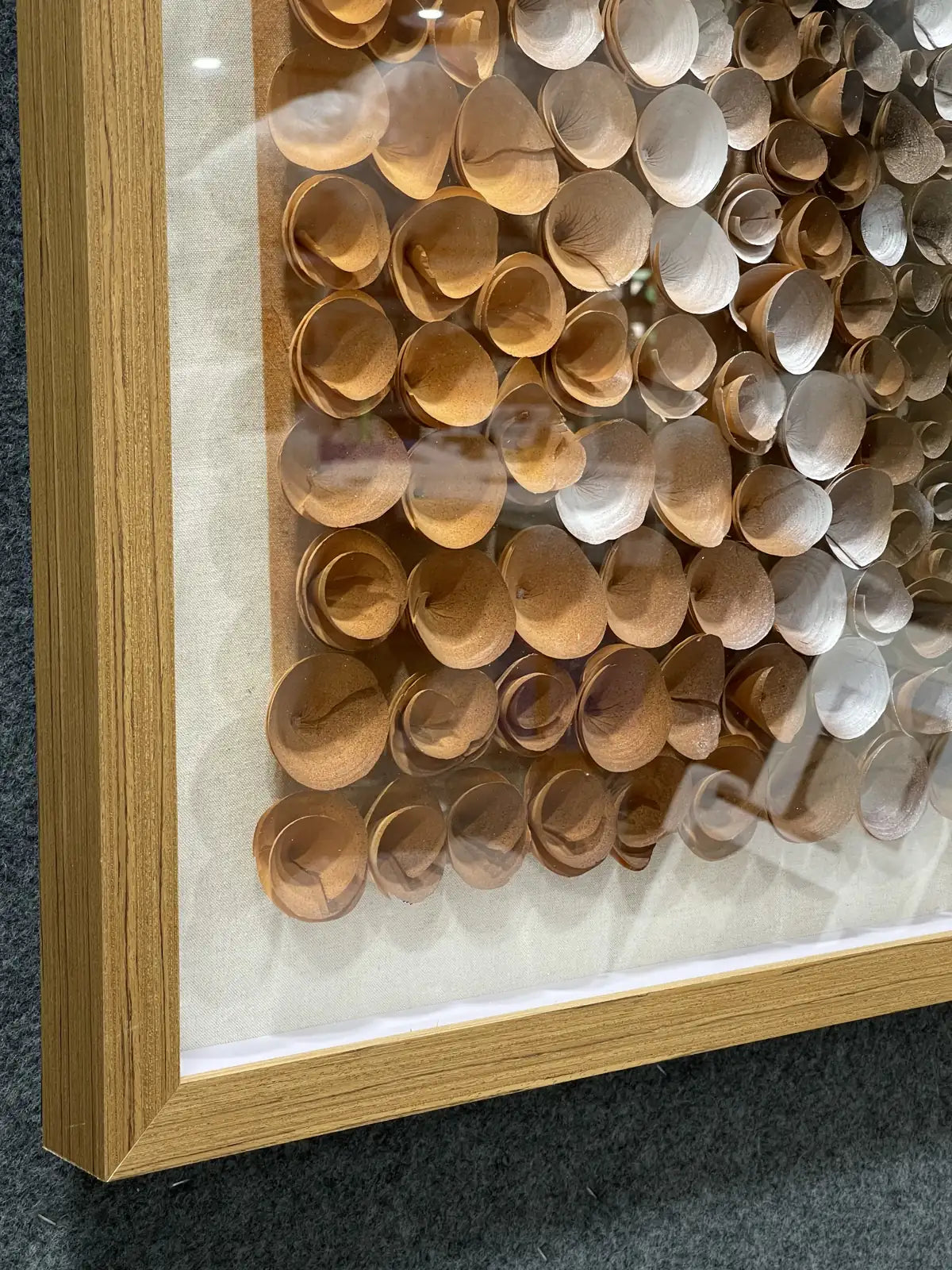 Mossy Natural Wood Slice Wall Art Vertical Design | Art Smiley Decor UAE