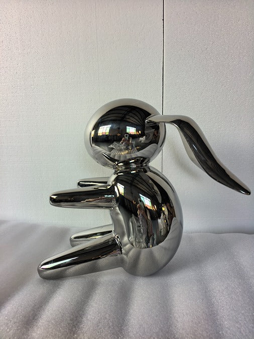 Silver Flow Stainless Steel Sculpture