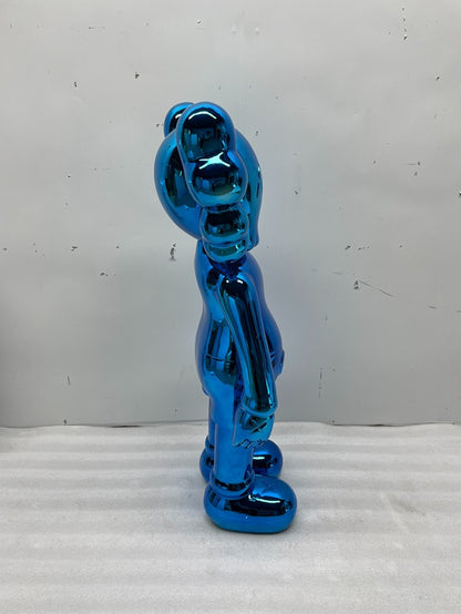 Blue Bear Fiberglass Sculpture