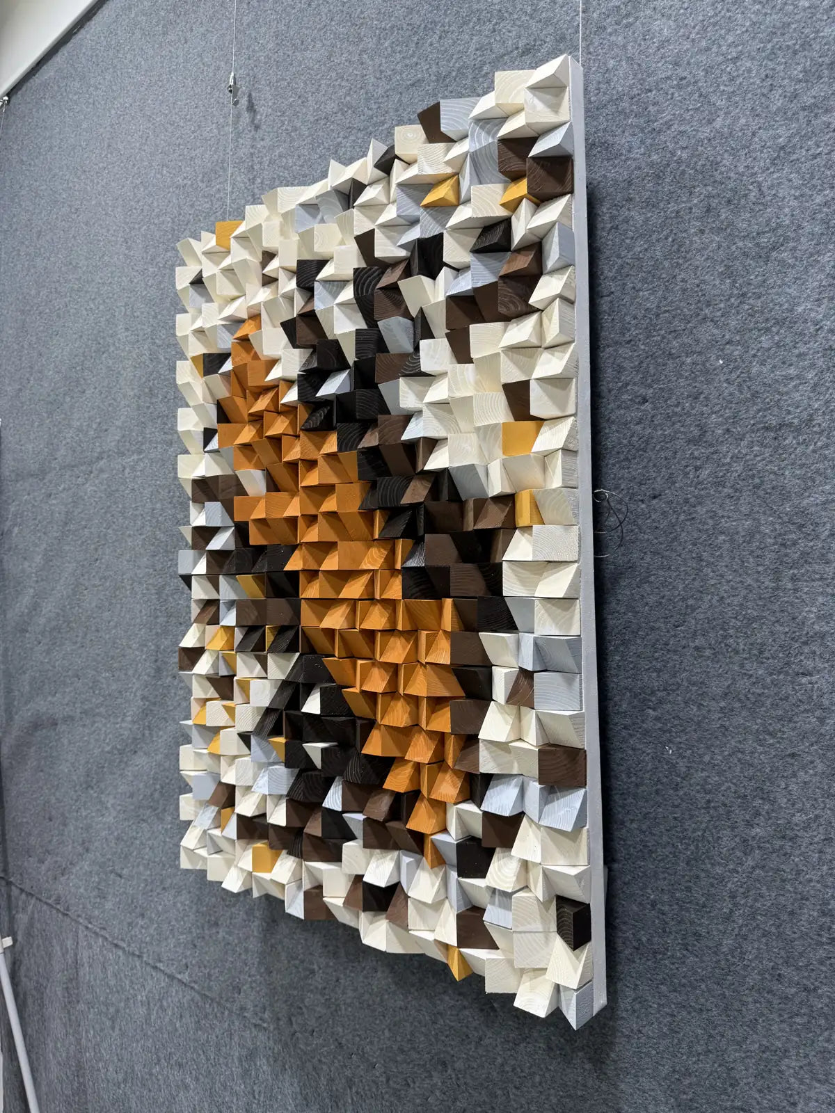 Palette Hand Painted Abstract Wall Art Vertical Design | Art Smiley Decor UAE