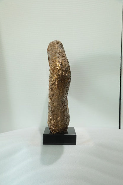 Textured Oval Resin Sculpture artistic sculpture by Artsmiley