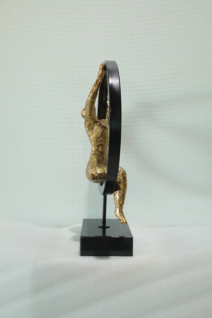 Crescent Dancer Resin Sculpture artistic sculpture by Artsmiley