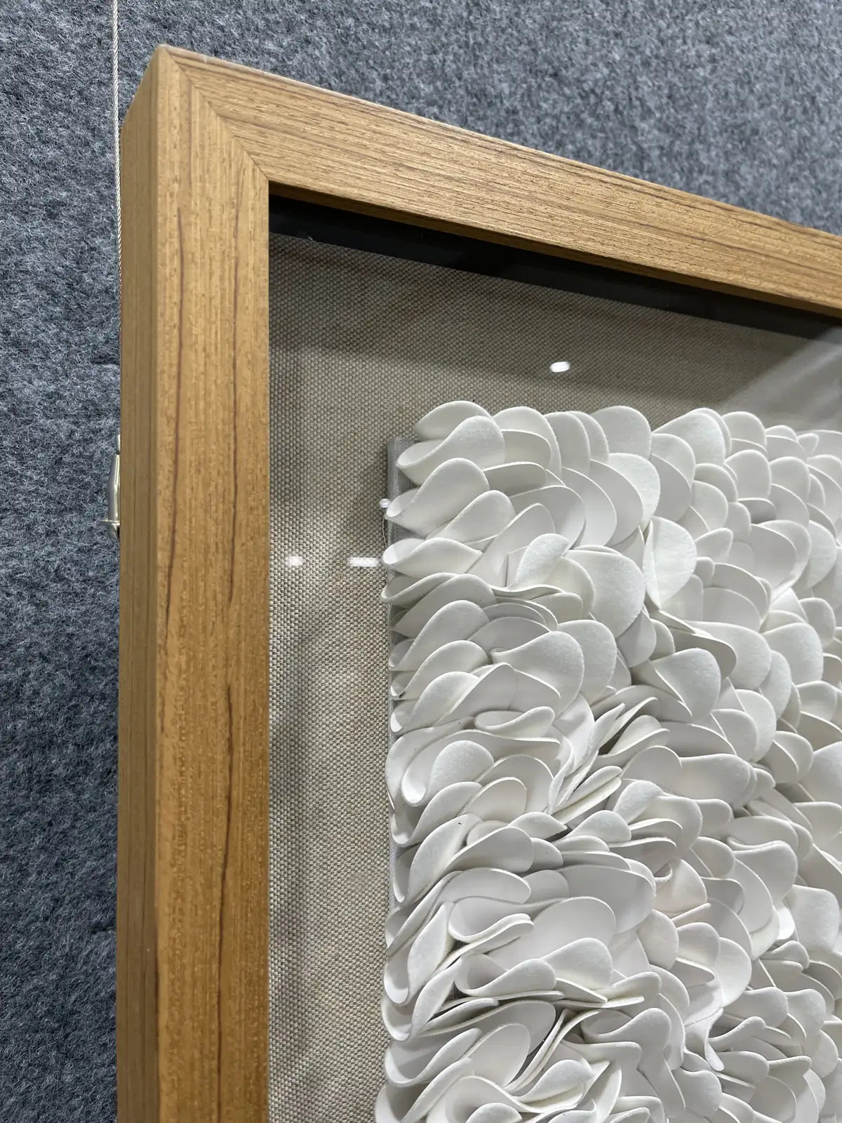 Sculpted Leather Texture Abstract Wall Decor Square Design | Art Smiley Decor UAE