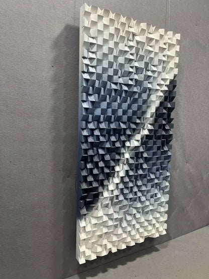 Vivid Hand Painted Abstract Wall Art Vertical Design | Art Smiley Decor UAE