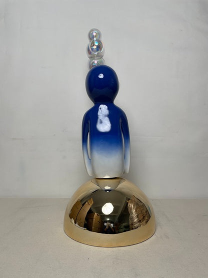 Balloon Figure Blue Resin Sculpture artistic sculpture by Artsmiley