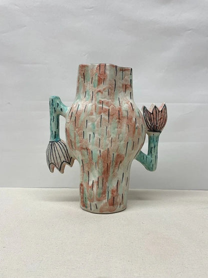 Tribal Texture Ceramic Vase