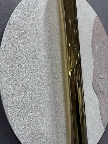 Minimal Modern Decorative Wall Art Round Design | Art Smiley Decor UAE