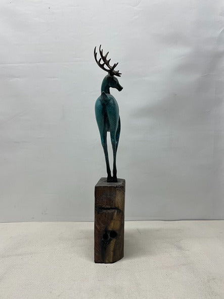 Deer Bronze Sculpture artistic sculpture by Artsmiley