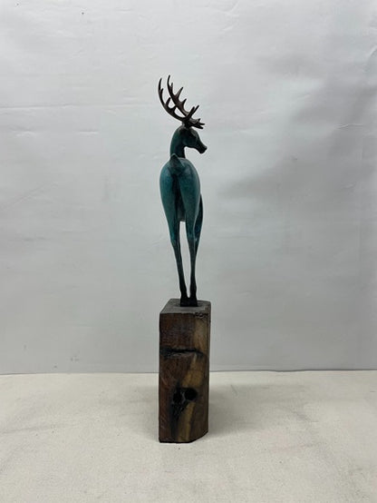 Deer Bronze Sculpture artistic sculpture by Artsmiley
