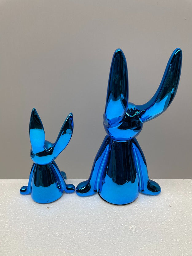 Blue Balloon Resin Sculpture
