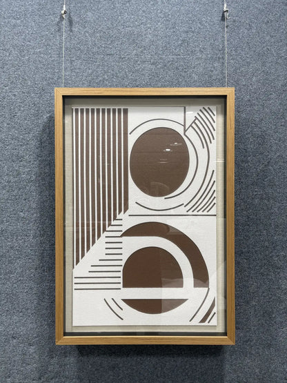 Nordic Acrylic Abstract Wall Art Vertical Design | Art Smiley Decor UAE