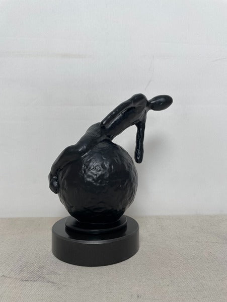Black Rabbit Resin Sculpture N2 artistic sculpture by Artsmiley