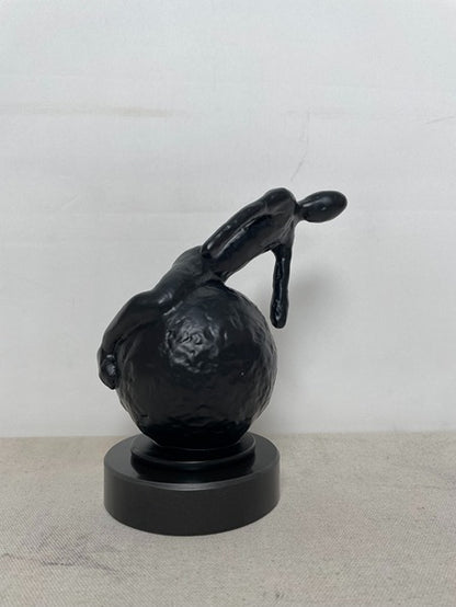 Black Rabbit Resin Sculpture N2 artistic sculpture by Artsmiley