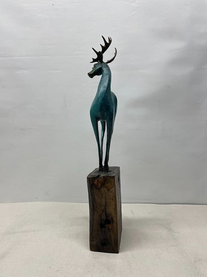 Deer Bronze Sculpture artistic sculpture by Artsmiley