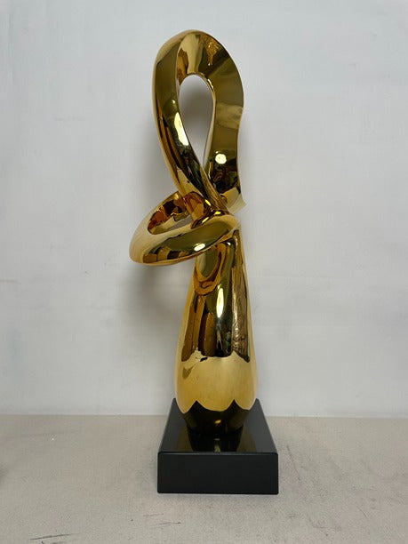 Golden Knot Resin Sculpture artistic sculpture by Artsmiley