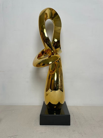 Golden Knot Resin Sculpture artistic sculpture by Artsmiley
