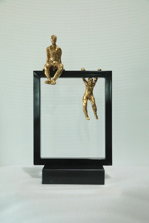 Framed Figure Resin Sculpture artistic sculpture by Artsmiley
