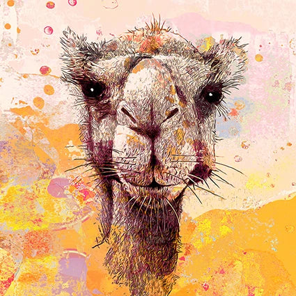 Amber Horizon Camel wall art