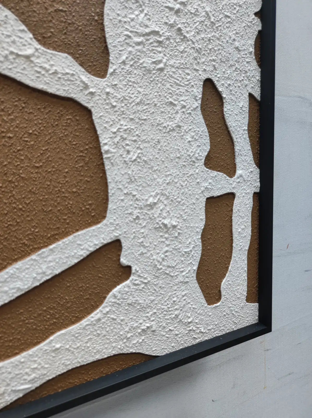 Birch Wood Carving Hand Painted Wall Art Vertical Design | Art Smiley Decor UAE