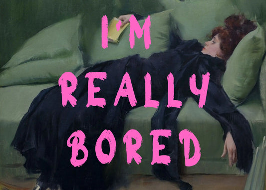 أنا حقا أشعر بالملل من الطباعة