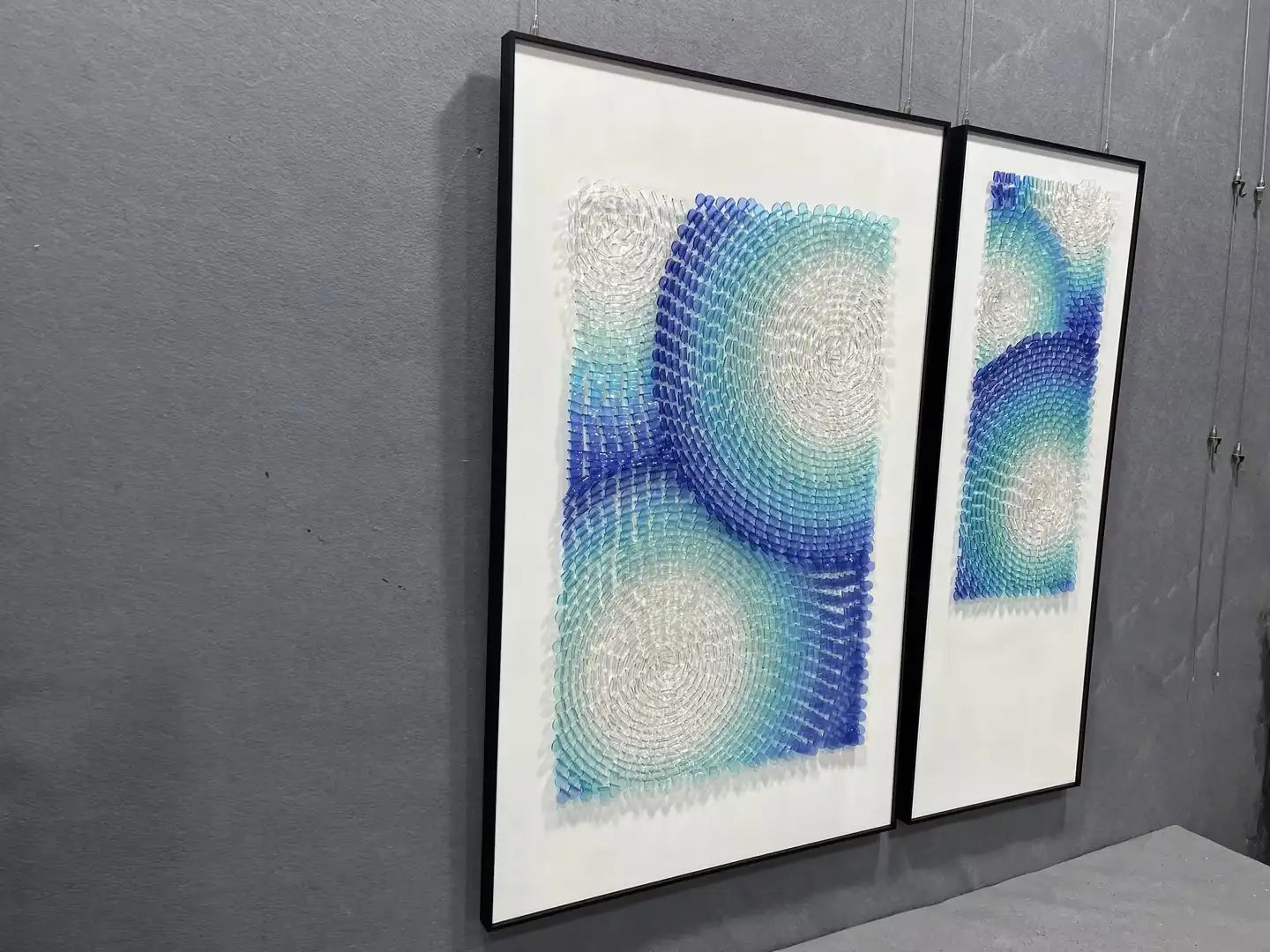 Pebble Acrylic Abstract Wall Art Square Design | Art Smiley Decor UAE
