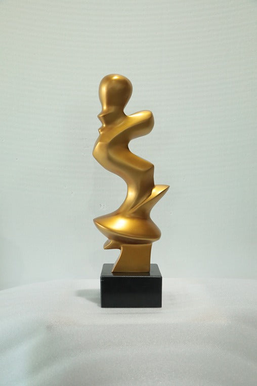 Golden Stack Resin Sculpture artistic sculpture by Artsmiley