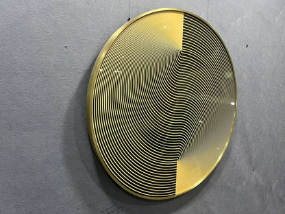 Lustrous Crystal Porcelain Luxury Wall Art Round Design | Art Smiley Decor UAE