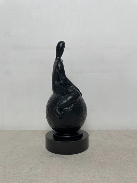 Black Rabbit Resin Sculpture N3 artistic sculpture by Artsmiley