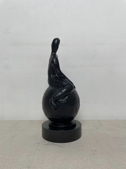 Black Rabbit Resin Sculpture N3 artistic sculpture by Artsmiley
