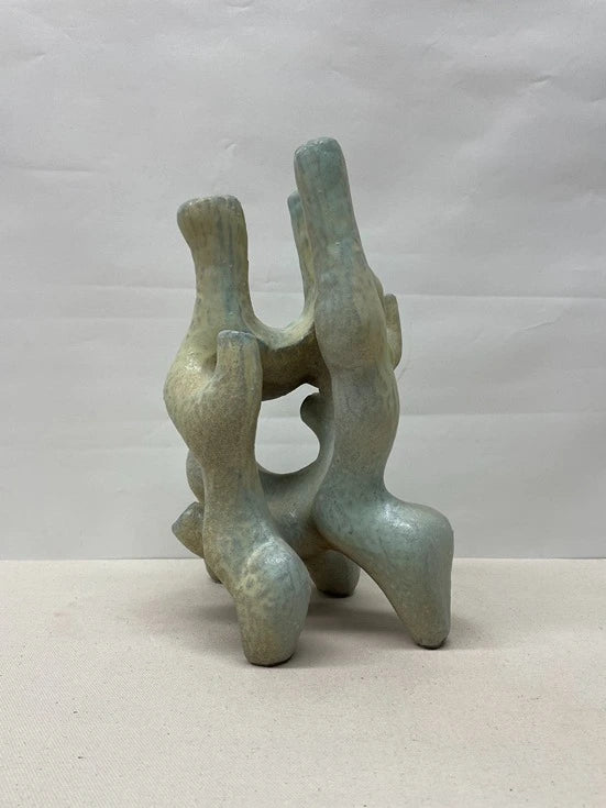 Abstract Coral Ceramic Sculpture
