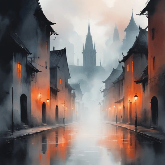 Misty Forest Path Wall Art