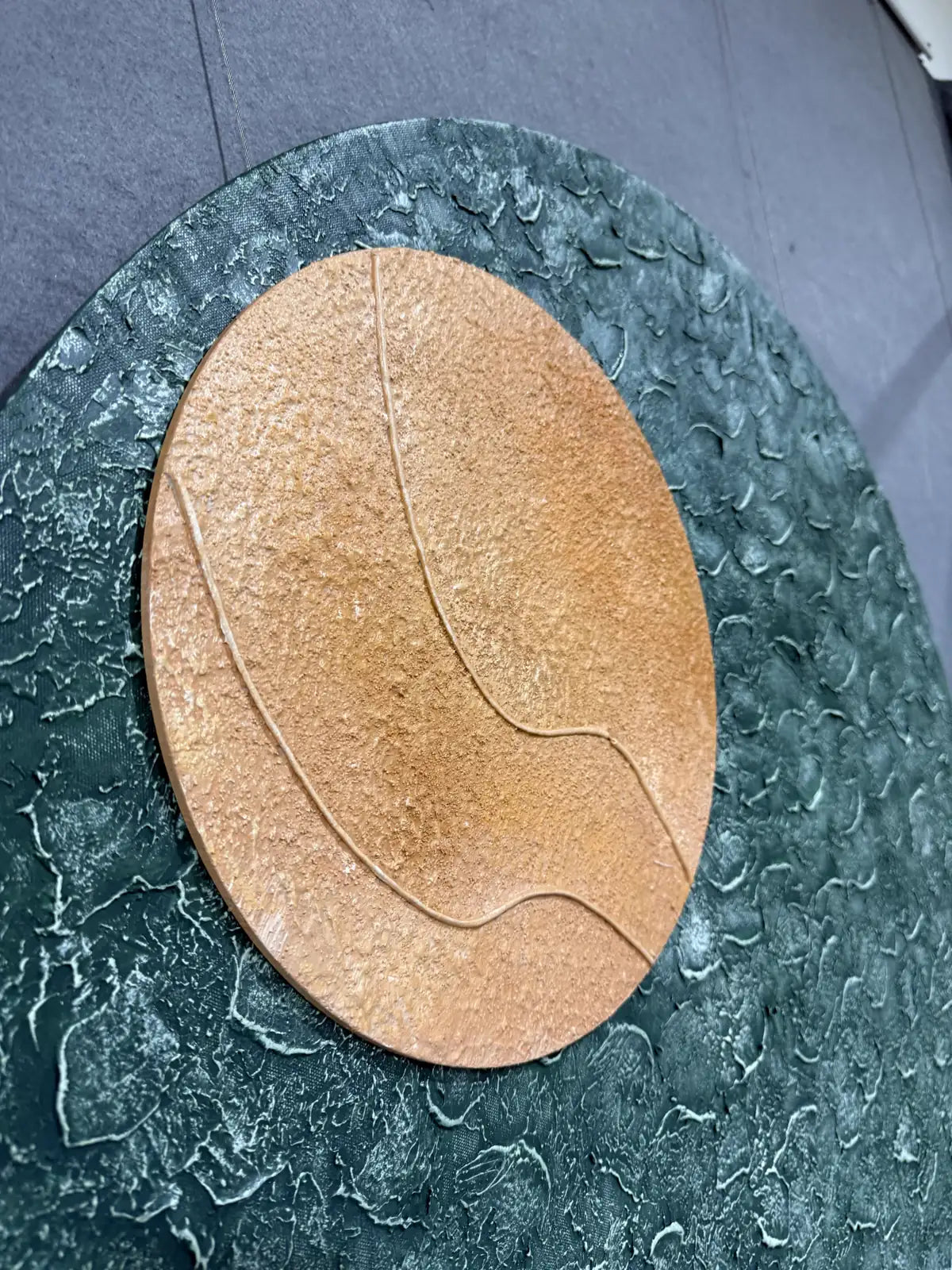 Clean Modern Decorative Wall Art Round Design | Art Smiley Decor UAE